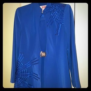 2 pc Suit, Royal Blue with LG pencil skirt